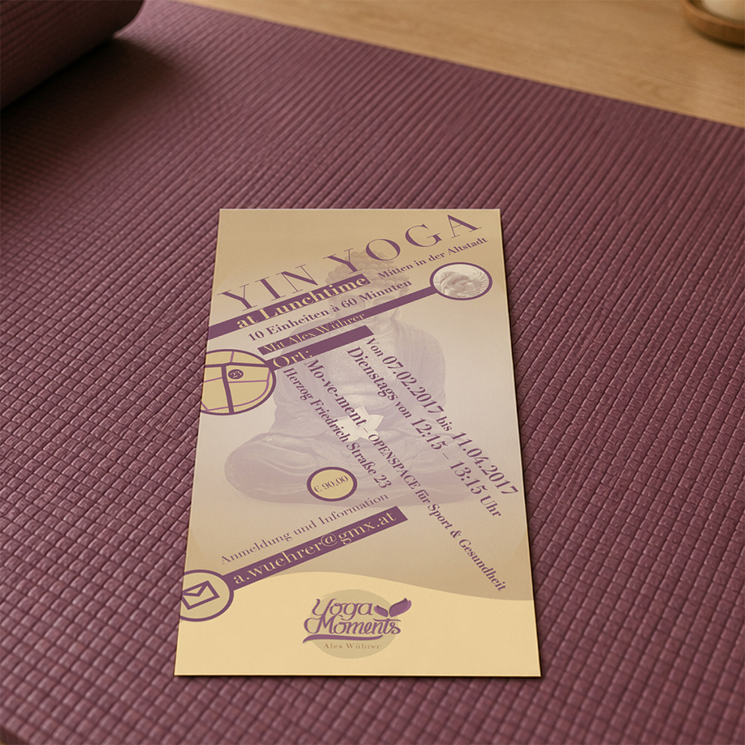Yoga-moments — Promotional Flyer